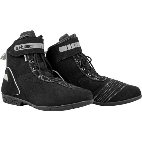 Motorcycle Boots W-Tec Sixtreet - Black and grey