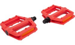 BMX pedāļi 9/16" plastmasas, sarkani