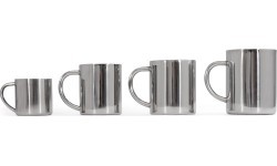 Mug BasicNature Stainless Steel Thermo Deluxe Espresso, 0.1L