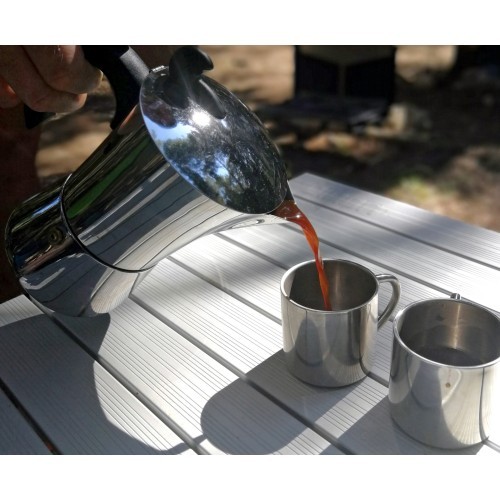 Krūze BasicNature Stainless Steel Thermo Deluxe Espresso, 0,1 l