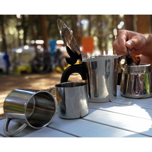 Mug BasicNature Stainless Steel Thermo Deluxe Espresso, 0.1L
