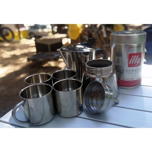 Mug BasicNature Stainless Steel Thermo Deluxe Espresso, 0.1L