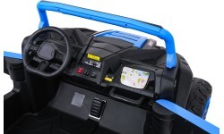 Elektriskais kvadricikls Buggy ATV Racing 4x4, zils