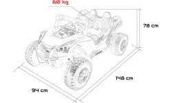 Электромобиль Buggy RTR Monster Speed 4x4, красный