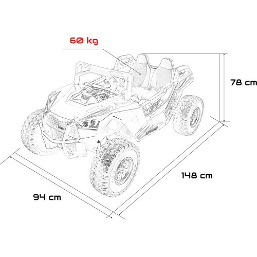 Багги RTR Monster Speed 4x4 белый