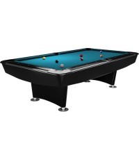 Biljarda galds Dynamic II, spīdīgi melns, Pool, 9 pēdas, Simonis 860 tournament blue