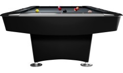 Бильярдный стол Dynamic II, глянцевый чёрный, пул, 9 футов, сукно Simonis 860 tournament blue