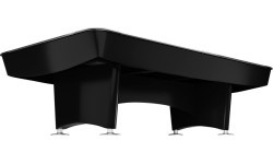 Бильярдный стол Dynamic II, глянцевый чёрный, пул, 9 футов, сукно Simonis 860 tournament blue