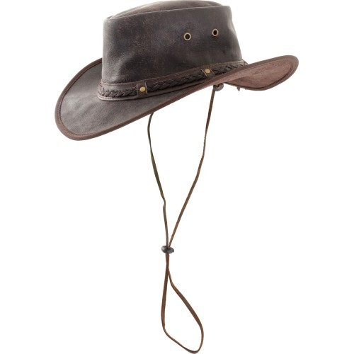 Origin Outdoors Leather Hat 'Crushable'