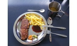 Stainless Steel Plate BasicNature, 23.5cm
