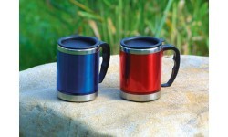 Термокружка BasicNature Stainless Steel Beaker MUG, 0,42 л, красная
