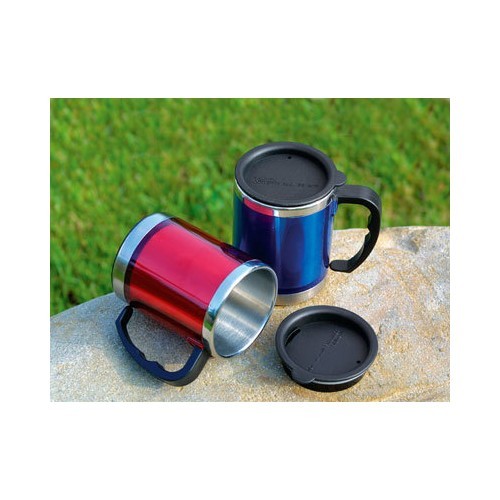 Thermal Mug BasicNature Stainless Steel Beaker MUG, 0.42L, Red