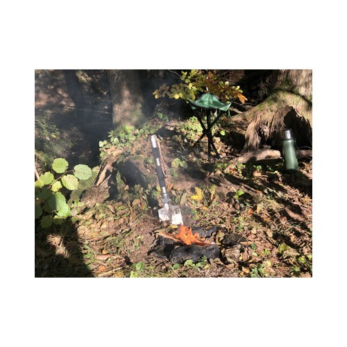 Saliekams trīskāju ķeblītis Travelchair BasicNature, zaļš, tērauda