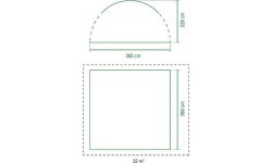Coleman Event Shelter Pro L nojume, 3,65x3,65 m