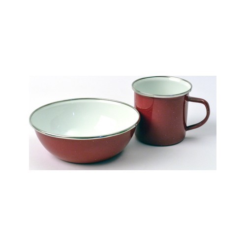 Emaljēta bļoda Origin Outdoors 15 cm, sarkana