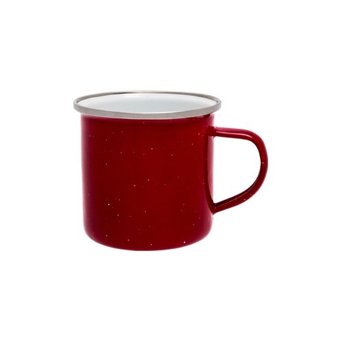 Enamel Cup Origin Outdoors 360ml, Red