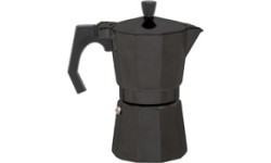 Espresso Maker BasicNature Bellanapoli, 6 Cups, Black