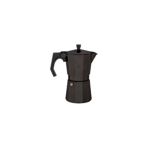 Espresso kafijas kanna BasicNature Bellanapoli, 9 tases, melna