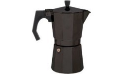 Espresso kafijas kanna BasicNature Bellanapoli, 9 tases, melna