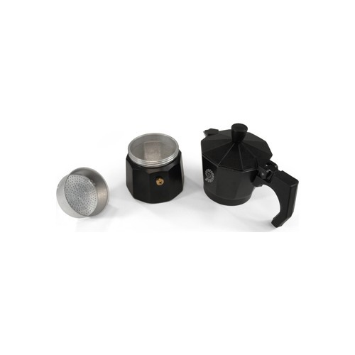 BasicNature Bellanapoli Espresso Maker, 3 Cups, Black