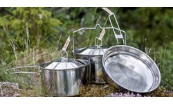 Nerūsējošā tērauda trauku komplekts Primus Campfire, liels