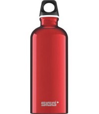 Pudele SIGG Alu Drinking Traveller 0.6L, sarkana