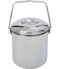 BasicNature Stainless Steel Pot 'Billy Can'