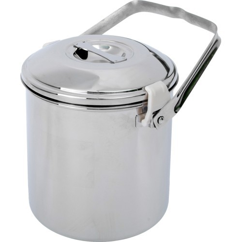 BasicNature Stainless Steel Pot 'Billy Can'