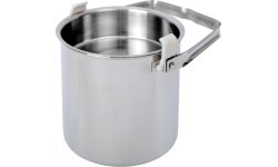 BasicNature Stainless Steel Pot 'Billy Can'