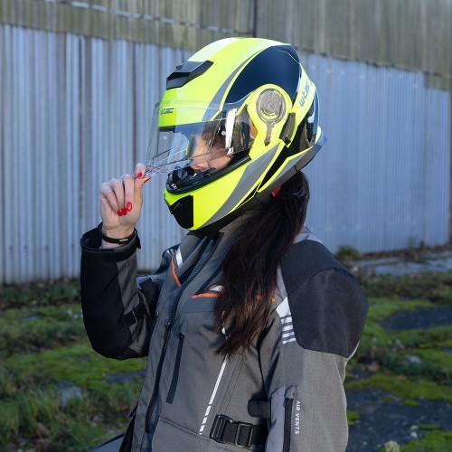Flip-Up Motorcycle Helmet W-TEC Banelmeda - Matt Black
