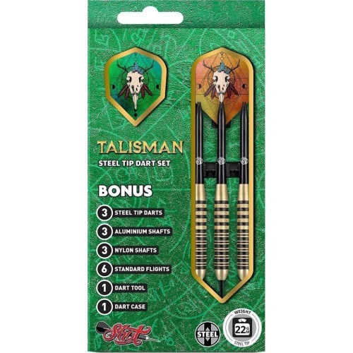 Дротики для дартса Shot Value Range Talisman, латунь и сталь, 3 шт.