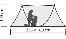 Origin Outdoors uznirstošā telts “Quicksembly”
