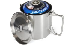 Origin Outdoors Stainless Steel Camping Pot '2 in 1'