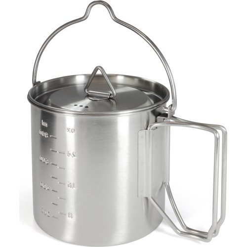 Origin Outdoors Stainless Steel Camping Pot '2 in 1'