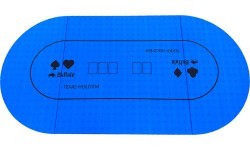 Buffalo foldable poker table top blue