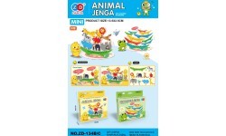 Dzīvnieku Jenga arkādes spēle Duck Duck Edition