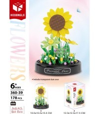 Konstruktors "Blossom" ar lampas abažūru, 178 det.
