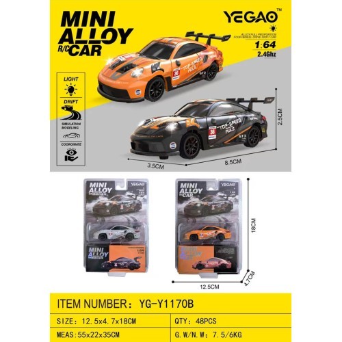 1:64 R/C TOP SPEED Drift Car Black