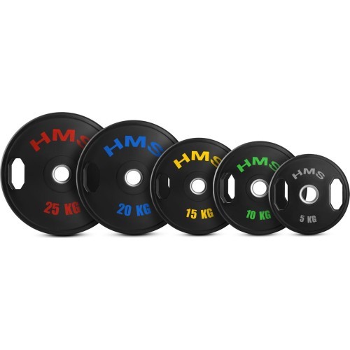 Gumijoti olimpiskie svaru diski TOG HMS - 2x10kg - TOG RUBBERIZING OLYMPIC PLATES HMS