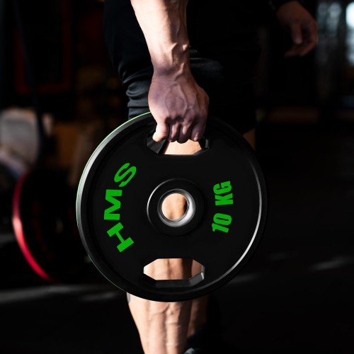 Gumijoti olimpiskie svaru diski TOG HMS - 2x10kg - TOG RUBBERIZING OLYMPIC PLATES HMS