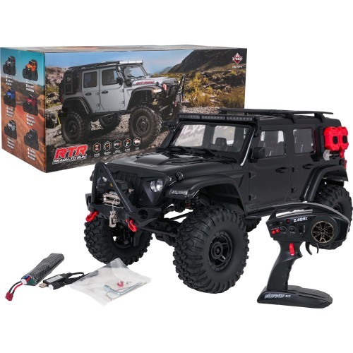 Tālvadības automašīna Wilderness RTR 1:10, melna