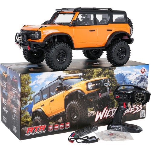 Tālvadības automašīna Wilderness 1:10 Orange