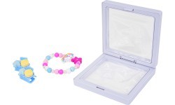 Pink Flower Unicorn Jewelry Set