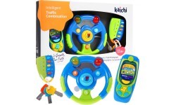 Set Of Keys Remote Control Steering Wheel Blue