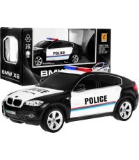 1:24 R/C Licensed police car Bmw X 6 Black Police