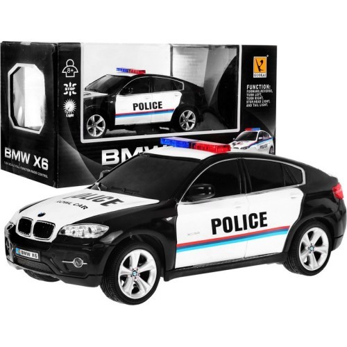 Радиоуправляемый полицейский автомобиль BMW X6 чёрный 1:24