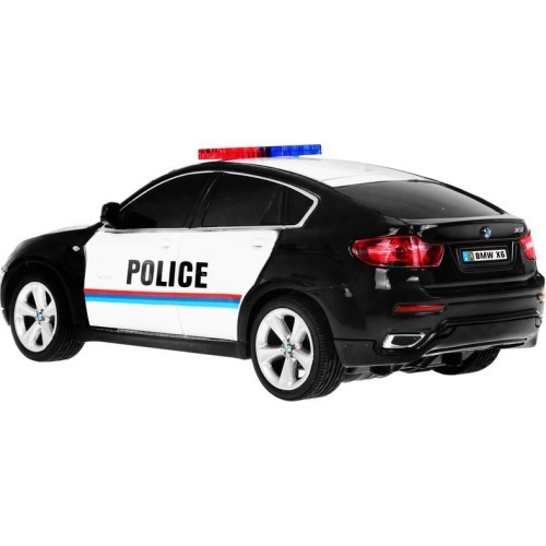 1:24 R/C Licensed police car Bmw X 6 Black Police