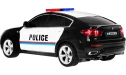 1:24 R/C Licensed police car Bmw X 6 Black Police