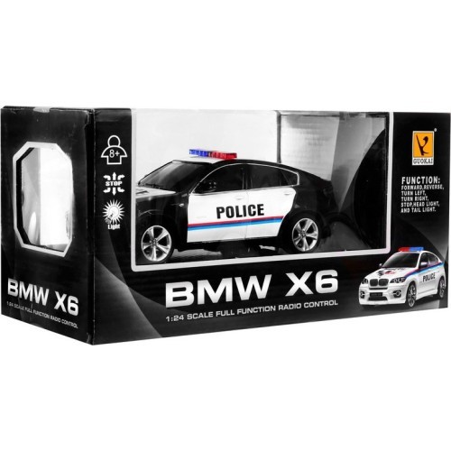1:24 R/C Licensed police car Bmw X 6 Black Police