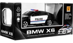 1:24 R/C Licensed police car Bmw X 6 Black Police